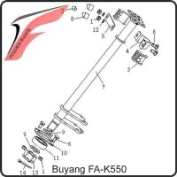 (2) - Schmiernippel M6 - Buyang FA-K550