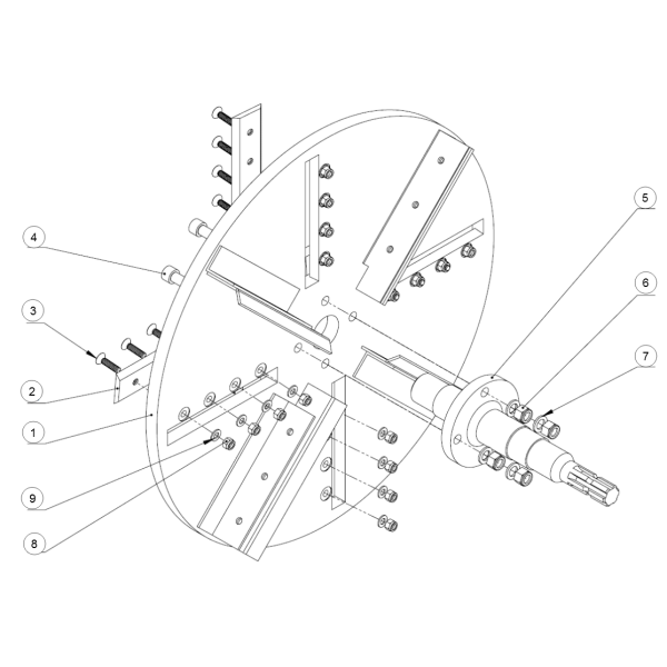 1. CHIPPER DISK WELDMENT - GEO ECO 21 (2014-2017)