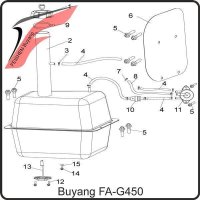 (1) - Tankdeckel Steckverschluss abschließbar - Buyang FA-G450 Buggy