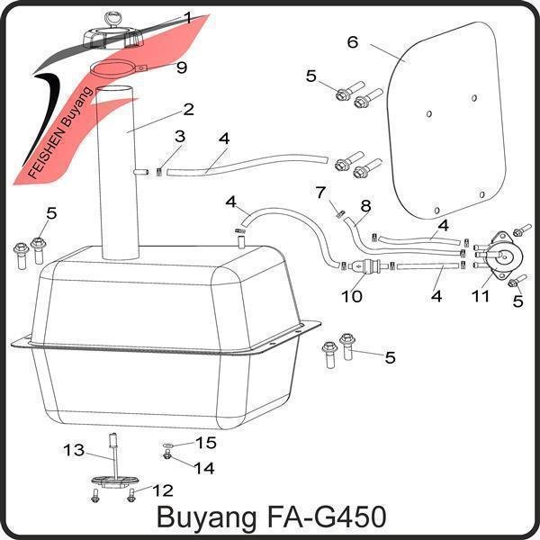 (11) - Kraftstoffpumpe - Buyang FA-G450 Buggy