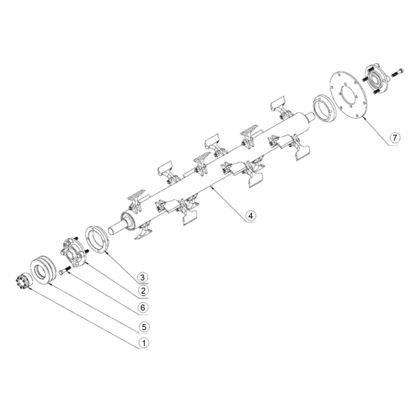 3. CUTTER SHAFT FLANGE - GEO EFM