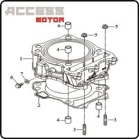 (2) - Dichtung Zylinderfuß - Access TE 450 Motor