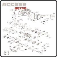 (41) - Dichtung Schaltwellendeckel 250-400cc - Access Motor