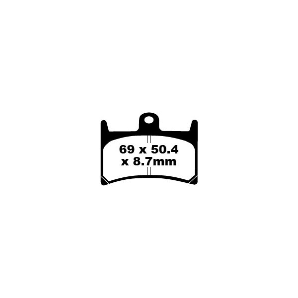 Blackstuff Bremse E11 90R-02A0207/19175 Organischer Belag