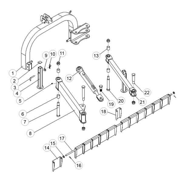 1. HANGING WELDMENT - GEO AGL