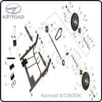 (9) - COVER DISC, RR. BRAKE - Kinroad XT250GK