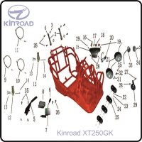 (10) - CABLE COMP.PARKING BRAKE - Kinroad XT250GK