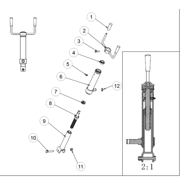 8. SCREW THREAD ROD - GEO ATV OT