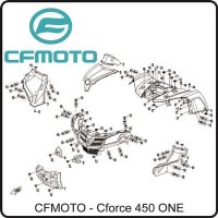 (11) - Gummipolster - CFMOTO CForce 450 ONE