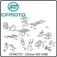 (1) - Abdeckung - CFMOTO CForce 450 ONE