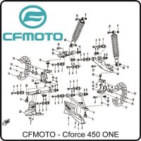 (13) - Radlager - CFMOTO CForce 450 ONE