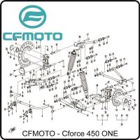 (14) - Radlager - CFMOTO CForce 450 ONE