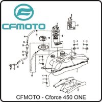 (1) - Benzintank (from 02.07.2019) - CFMOTO CForce 450 ONE