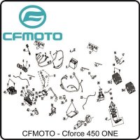 (38) - Arbeitsstromrelais 5 Pin - CFMOTO CForce 450 ONE