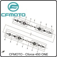 (1) - Antriebswellengelenk außen - CFMOTO CForce...