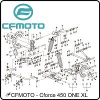 (14) - Radlager - CFMOTO CForce 450 ONE XL