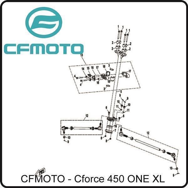 (6) - Schraube M8x22 - CFMOTO CForce 450 ONE XL