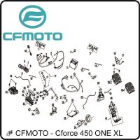 (38) - Arbeitsstromrelais 5 Pin - CFMOTO CForce 450 ONE XL
