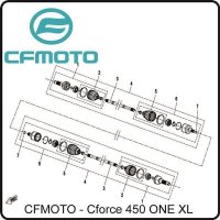 (1) - Antriebswellengelenk außen SPS - CFMOTO...