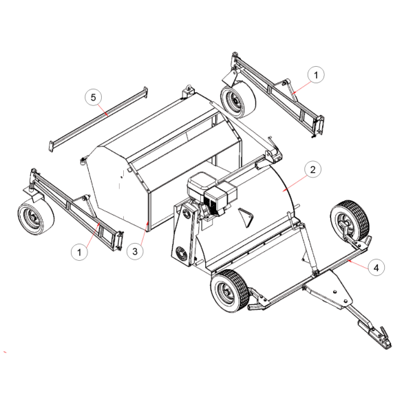 5. BACK CONNECTING BEAM - GEO ATV SW
