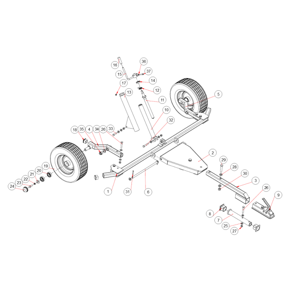 30. LOCKING NUT M16 - GEO ATV SW