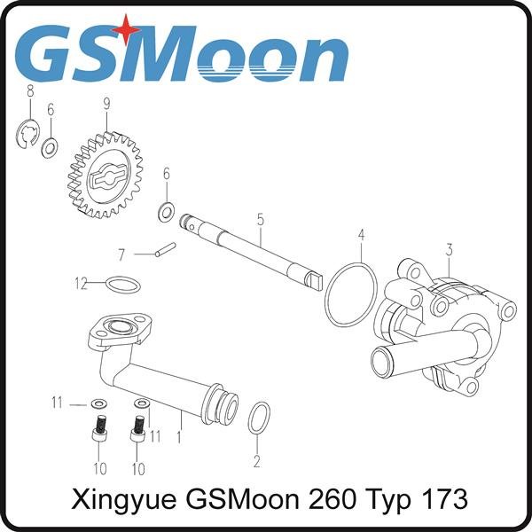 (7) - Zylinderstift - (TYP.170MM) Xingyue GSMoon 260