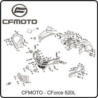 (17) - Blechschraube ST4,8x16 - CFMOTO CForce 520L