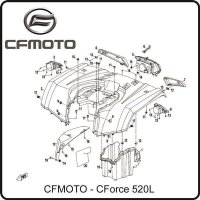 (18) - Blechschraube ST4,8x16 - CFMOTO CForce 520L