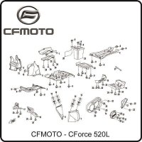 (1) - Abdeckung - CFMOTO CForce 520L