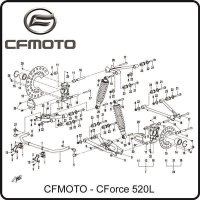 (14) - Radlager - CFMOTO CForce 520L