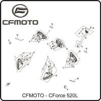 (4) - Blechschraube ST4,8x16 - CFMOTO CForce 520L