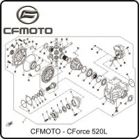 (1) - Differentialgetriebe hinten - CFMOTO CForce 520L