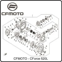 (30) - Zahnstange - CFMOTO CForce 520L