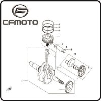 (7) - Kolben Nr. 1 - CFMOTO Motor Typ191R