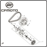 (10) - Mutter linksgewinde - CFMOTO Motor Typ191R