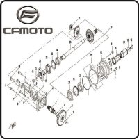(1) - Getriebeausgangswelle - CFMOTO Motor Typ191R