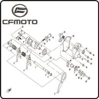 (1) - Führungswelle Schaltgabel - CFMOTO Motor Typ191R
