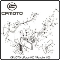 (15) - Gummiunterlage - CFMOTO UForce 500