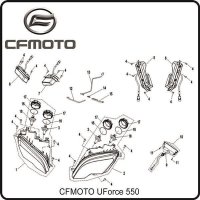 (2) - Scheinwerfer links - CFMOTO UForce 550