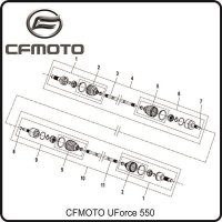 (1) - Antriebswellengelenk außen SPS - CFMOTO...