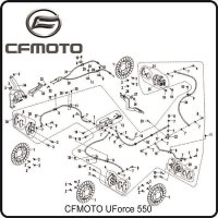 (1) - Bremsscheibe gelocht - CFMOTO UForce 550