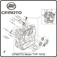 (1) - Kurbelgehäuse rechts  - CFMOTO Motor Typ191S