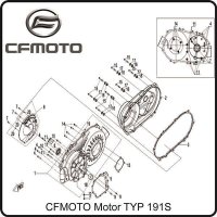 (10) - Schraube M6x32 6 Kant mit Bund SW8  - CFMOTO Motor...