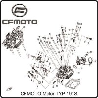 (1) - Sitz Ventilfeder oben  - CFMOTO Motor Typ191S
