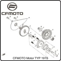 (2) - Distanzscheibe  - CFMOTO Motor Typ191S