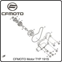 (1) - Wasserpumpendeckel  - CFMOTO Motor Typ191S