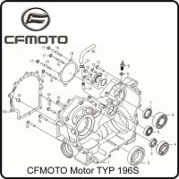(1) - Kurbelgehäuse rechts - CFMOTO Motor TYP 196