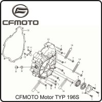 (5) - Schraube M6x32 6 Kant mit Bund SW8 - CFMOTO Motor...