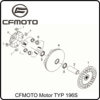 (5) - Fliehgewichte (1Set = 8Stk) - CFMOTO Motor TYP 196