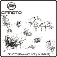 (15) - Schraube M6x12 - CFMOTO UForce 600 LOF (bis 12-2022)
